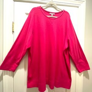 Woman Within Pink Long Sleeve Top